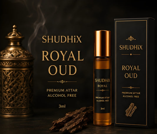 SHUDHIX Royal Oud Premium Attar | Alcohol Free Long Lasting Oud Fragrance